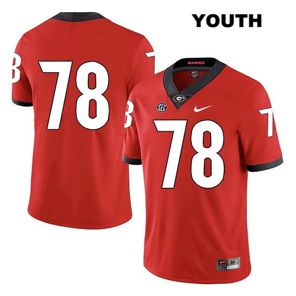 Georgia Bulldogs Youth D'Marcus Hayes #78 NCAA No Name Legend Authentic Red Nike Stitched College Football Jersey NRX5656CL
